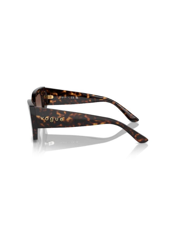 Vogue Women Full Rim Irregular Sunglasses 0VO5583S 51 - Image 3