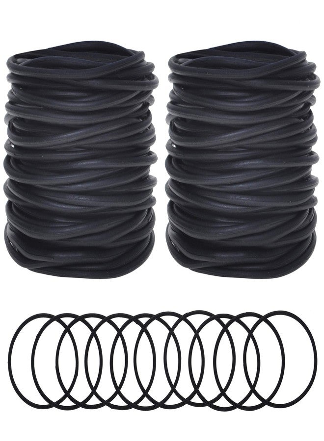 GOGO 100 Pcs Jelly Bracelets, 80s Rubber Wristbands, Thin Silicone Bangles - Image 1