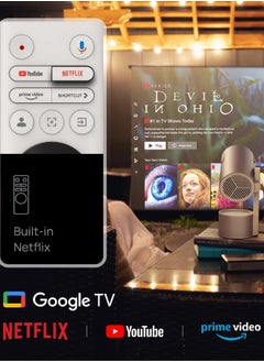 XGIMI MoGo 3 Pro 1080P Portable Projector, Google TV with Licensed Netflix, Build-in Adjustable Stand, Mini Projector Supports Power Banks, 450 ISO Lumens, ISA 2.0, 2 x 5W Harman Kardon  - Image 3