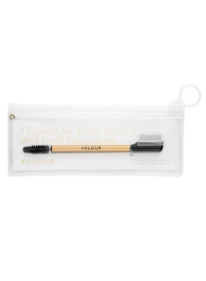 Velour Lashes Velour Too Clean Lash Wand2In1 Lash Cleansing Brush For False Lashes And Eyelash Extensionsbrow And Lash Brush - Image 1