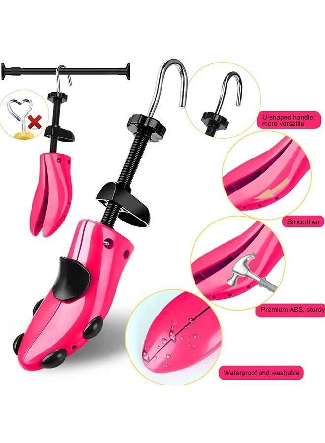 XiuWoo Plastic Shoe Stretcher Shoe Tree Expander Widener Adjustable Length Width for Women with Shoe Horn and Storage Bag  - Image 2