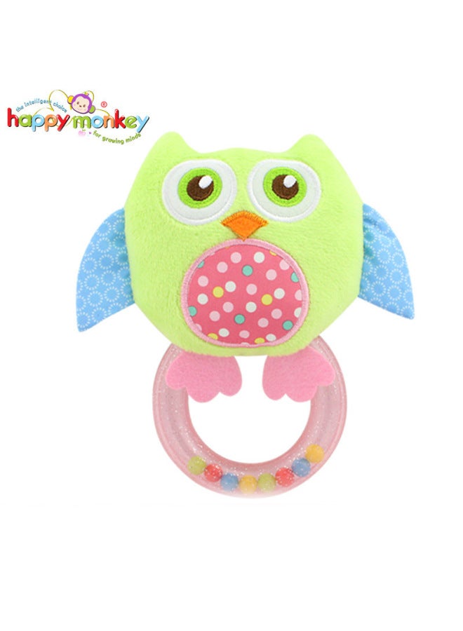 HAPPY Monkey Baby Hand Rattles 0-1 Years Old Cartoon Fruit Educational Toys Baby Hand Rattles - Image 1
