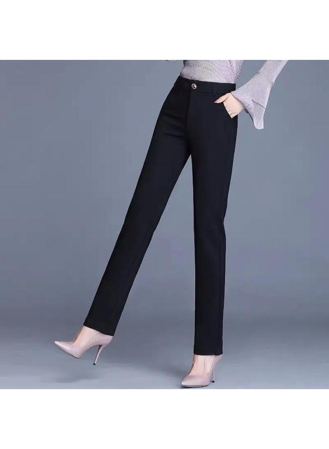 Western Trousers Women's Stretch Straight Leg Pants Trousers  Spring And Autumn New Casual Work Pants Dress Pants Loose Pants