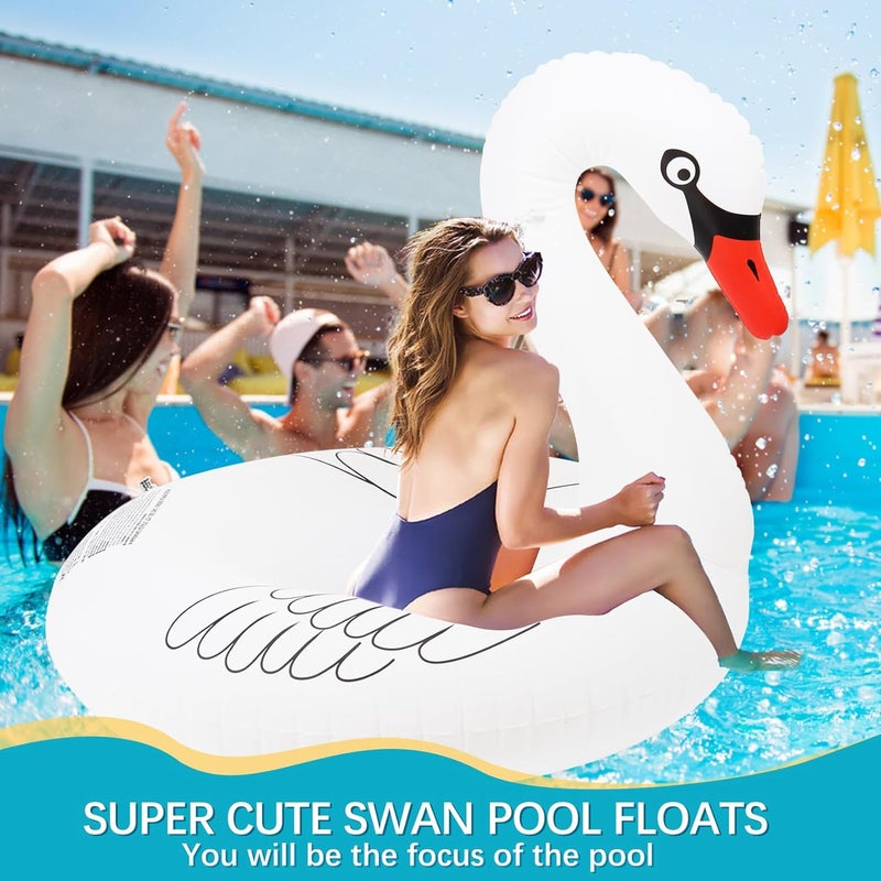 Sinbyuer Inflatable Pool Floats, Pool Tubes Swim Ring Pink Pool Float, 42'' Large Pool Float, Pool Inner Tube Beach Floats for Adults, Blow Up Floaties Water Floaties Pool Raft Lounger Lake - Image 5
