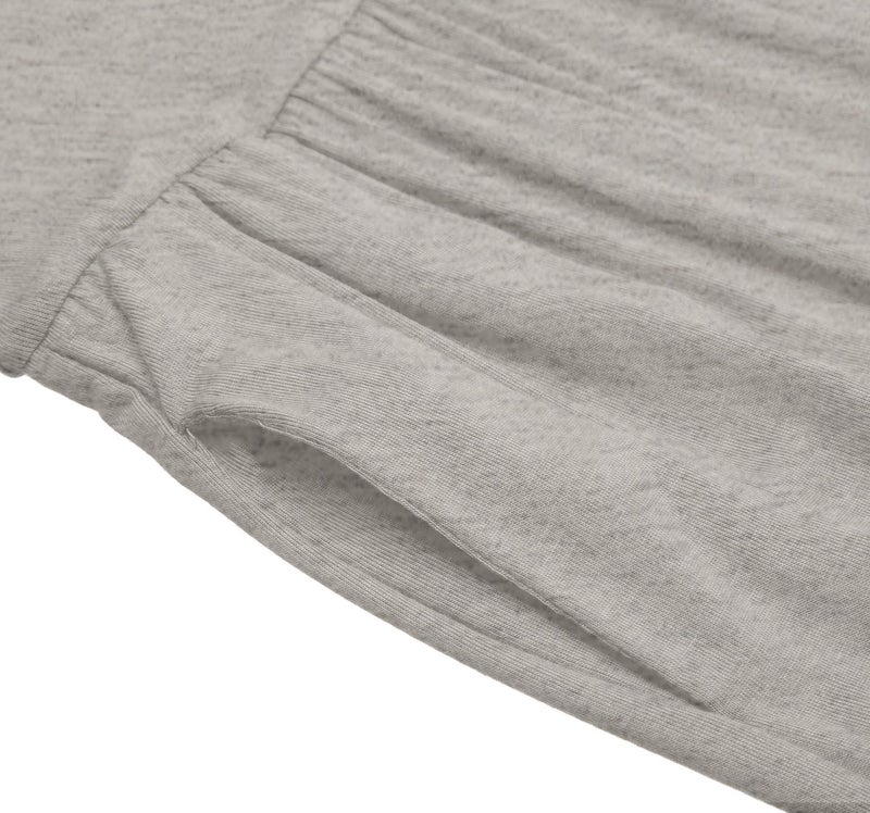 Simlu Heather Grey Skirts for Women Ankle Length Skirt Casual Long Skirt High Waisted Maxi Skirt Reg and Plus Size Skirt Long Skirt (Size Medium, H Grey) - Image 4