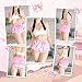 Littleforbig Washable Reusable Waterproof Ruffled Lace Bow Pretty in Pink Satin Over Adult Diaper Cover XXL - Image 4