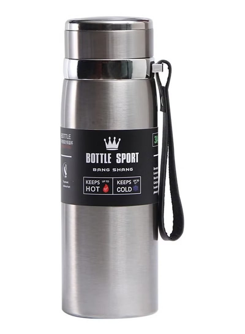 دينكس زجاجة مياه حرارية من الفولاذ المقاوم للصدأ ، تحافظ على البرودة والساخنة ، ترمس للشاي والقهوة - Image 1