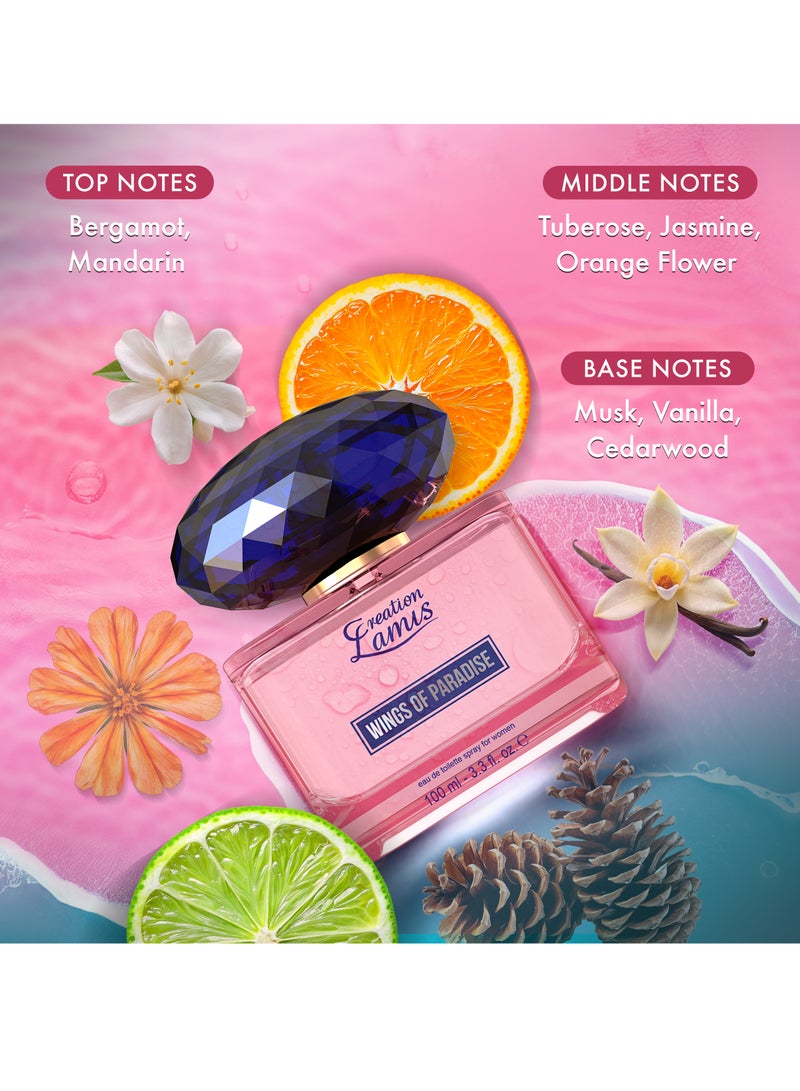كرياشن لاميس عطر او دي بارفام وينجز أوف بارادايس للنساء 100 مل - Image 3