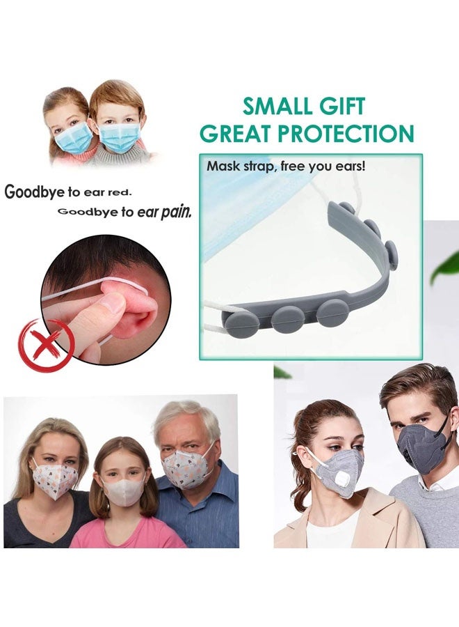 4 PCS Mask Strap Extender, Anti-Tightening Mask Holder Hook Ear Strap Accessories Ear Grips Extension Mask Buckle Ear Pain Relieved Four Colours - Image 5