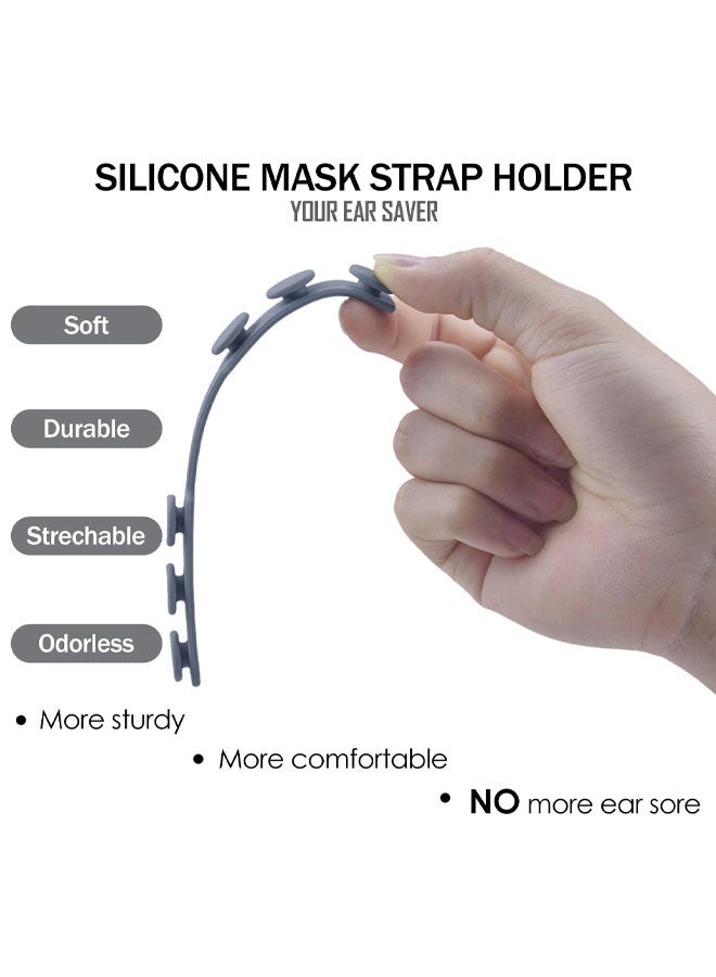 4 PCS Mask Strap Extender, Anti-Tightening Mask Holder Hook Ear Strap Accessories Ear Grips Extension Mask Buckle Ear Pain Relieved Four Colours - Image 3