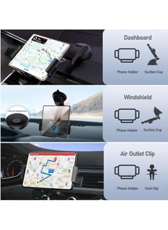 General 10W Qi Wireless Car Charger Stand for Samsung Galaxy Z Fold5 Fold4 Fold3 Fold2 Fold S23 Ultra Google Pixel 7 Pro for iPhone 15 Pro Max Phone Auto Clip Fast Charger  - Image 3
