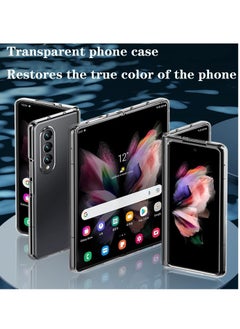 Rock Pow Suit for Samsung Galaxy Z Fold 4 Phone Case Clear, Ultra Thin PC Hard Shell Full Protection Slim Fit Durable Protective Phone Case Cover for Z Fold 4 5G 2022  - Image 2