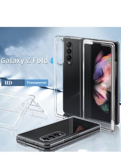 Rock Pow Suit for Samsung Galaxy Z Fold 4 Phone Case Clear, Ultra Thin PC Hard Shell Full Protection Slim Fit Durable Protective Phone Case Cover for Z Fold 4 5G 2022  - Image 3