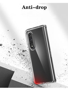 Rock Pow Suit for Samsung Galaxy Z Fold 4 Phone Case Clear, Ultra Thin PC Hard Shell Full Protection Slim Fit Durable Protective Phone Case Cover for Z Fold 4 5G 2022  - Image 4