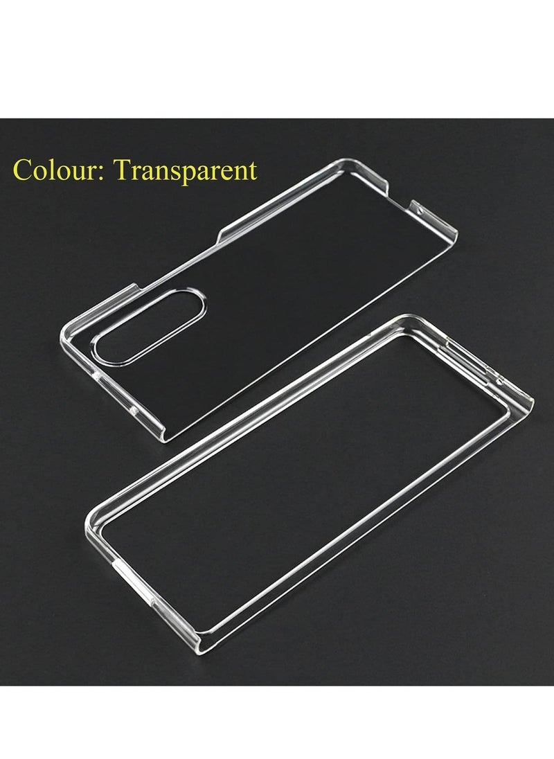 Rock Pow - Suit for Samsung Galaxy Z Fold 4 Phone Case Clear, Ultra Thin PC Hard Shell Full Protection Slim Fit Durable Protective Phone Case Cover for Z Fold 4 5G 2022 - Image 1
