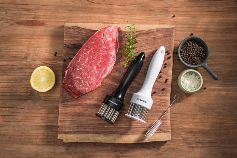 KUCCOON Meat Tenderizer Tool (2-Pack) Stainless Steel Needle Ultra Sharp 24 Blade Tenderizer Tool for Tenderizing Beef Chicken Steak Veal Pork - Image 5