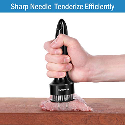 KUCCOON Meat Tenderizer Tool (2-Pack) Stainless Steel Needle Ultra Sharp 24 Blade Tenderizer Tool for Tenderizing Beef Chicken Steak Veal Pork - Image 3