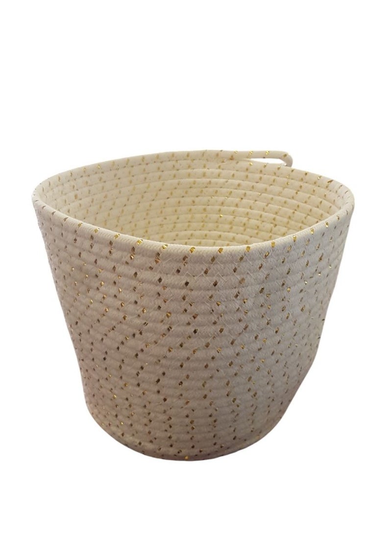 Hanging Basket Organizer made of Cotton Rope 22 cm - Image 1