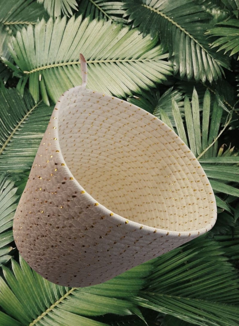 Hanging Basket Organizer made of Cotton Rope 22 cm - Image 3