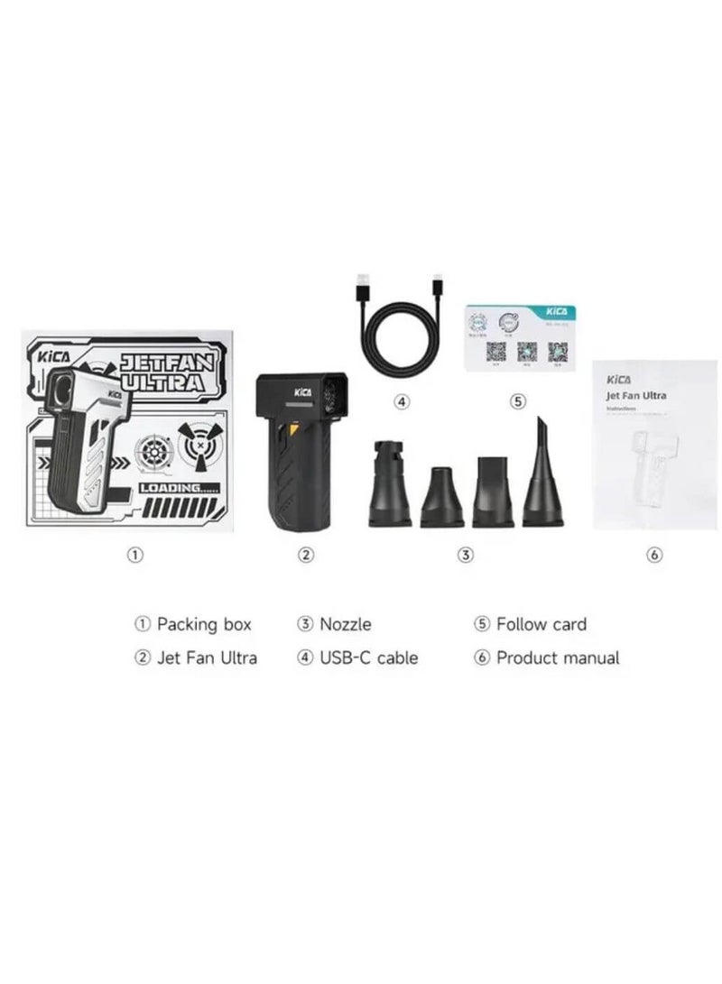 كيكا مروحة Kica Jetfan Ultra للنفخ والشفط بقوة دفع 48 مترًا في الثانية - Image 4