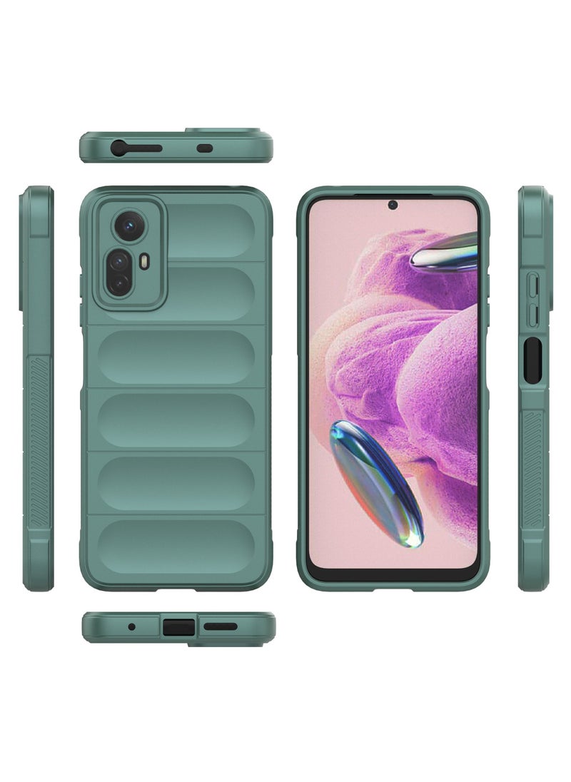 جولدن ماسك - شاومى ريدمى نوت 12 اس (Xiaomi Redmi Note 12S) جراب ماجيك كيس كفر حماية للهاتف - (اخضر) - Image 1