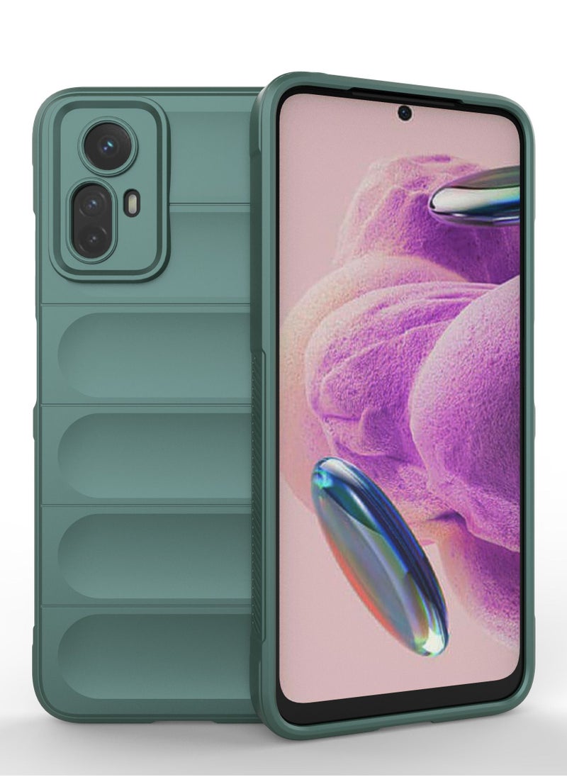 جولدن ماسك - شاومى ريدمى نوت 12 اس (Xiaomi Redmi Note 12S) جراب ماجيك كيس كفر حماية للهاتف - (اخضر) - Image 1