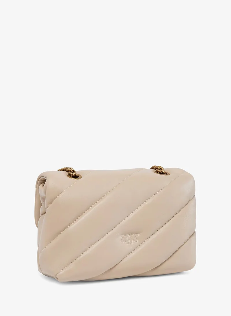 PINKO Small Puff Maxi Quilt Love Bag