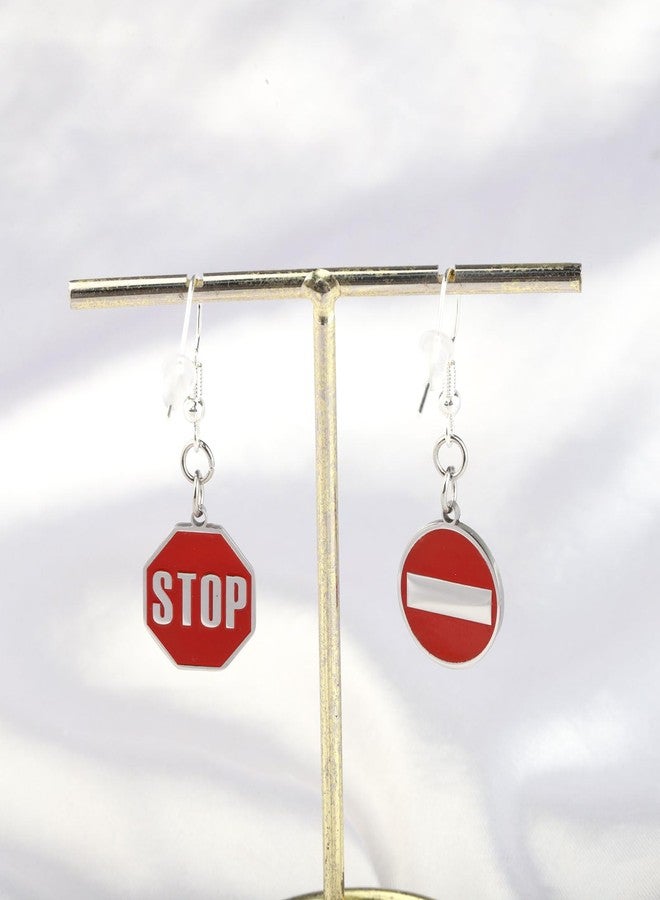 AKTAP Red Stop Sign Gift Crossing Guard Earrings School Guards Jewelry School Cro-ssing Guard Gift for Her (Crossing Guard Earrings) - Image 4