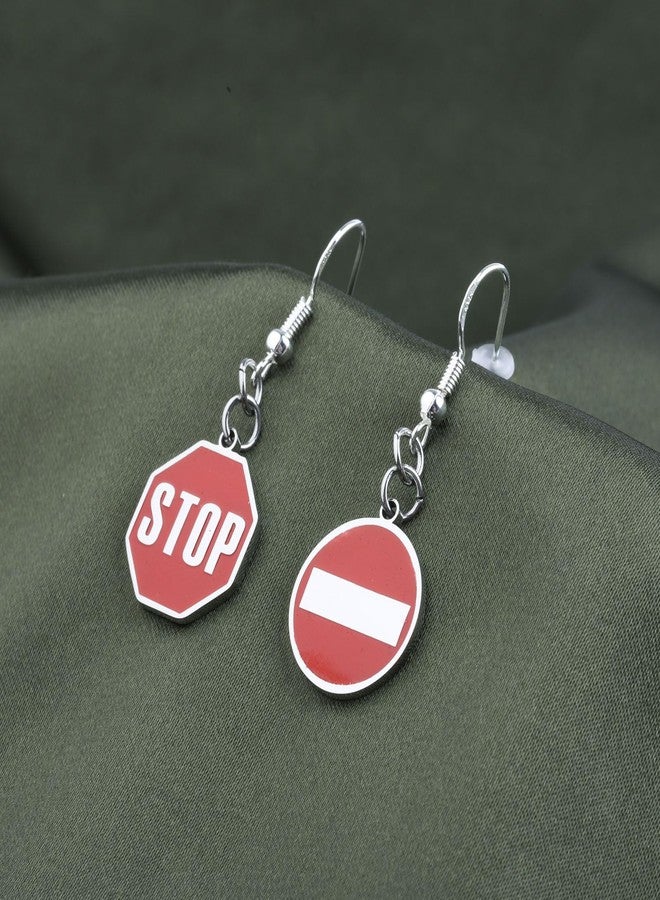 AKTAP Red Stop Sign Gift Crossing Guard Earrings School Guards Jewelry School Cro-ssing Guard Gift for Her (Crossing Guard Earrings) - Image 3