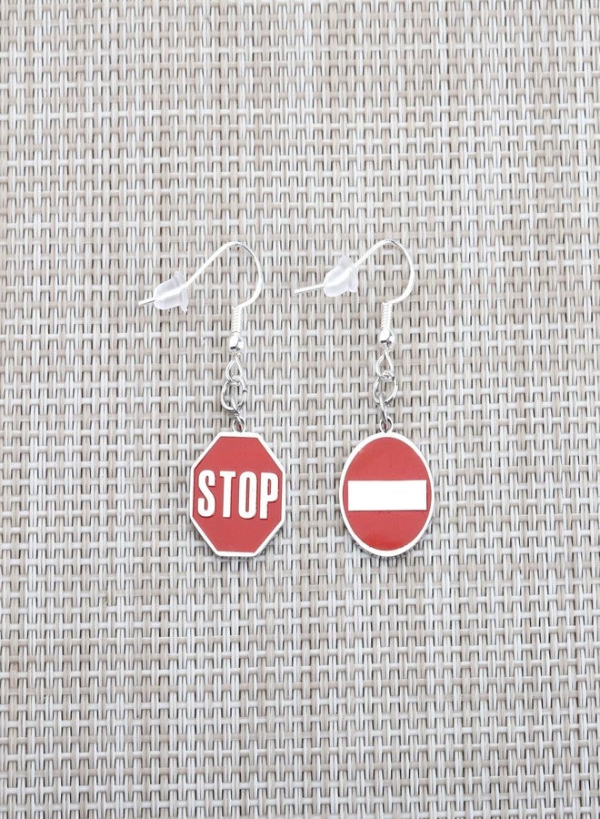 AKTAP Red Stop Sign Gift Crossing Guard Earrings School Guards Jewelry School Cro-ssing Guard Gift for Her (Crossing Guard Earrings) - Image 2