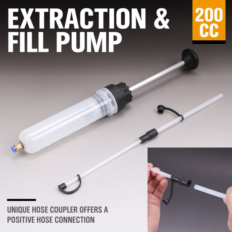 200cc Handheld Small Hand Suction Tubing Car Oil Fluid Extractor Hand Exteraction Fill Pump Utility Tool Car Accessory - Image 4