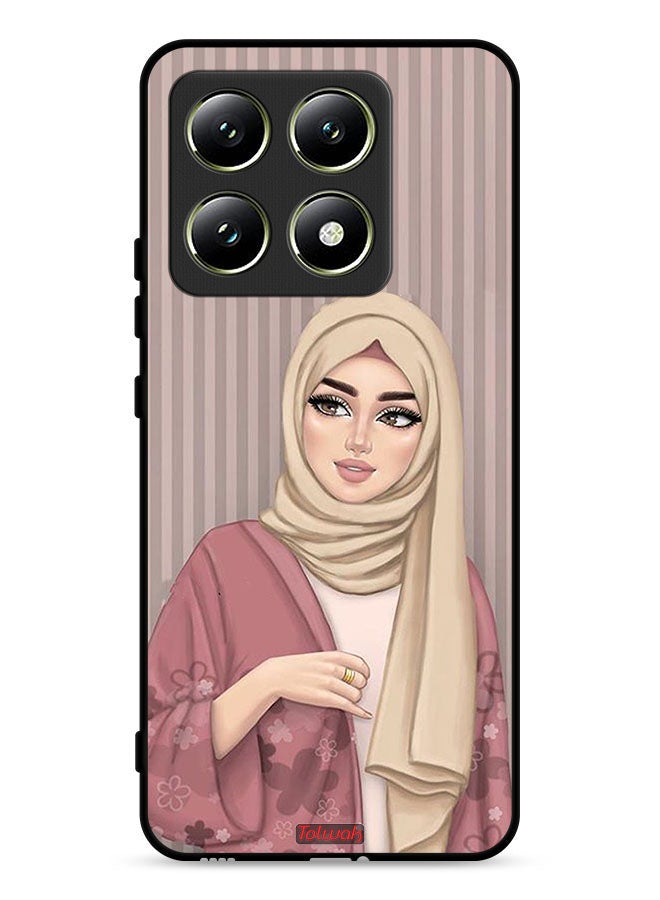 Tolwak Xiaomi 14T 5G Protective Case Cover Hijab Girl Art - Image 1