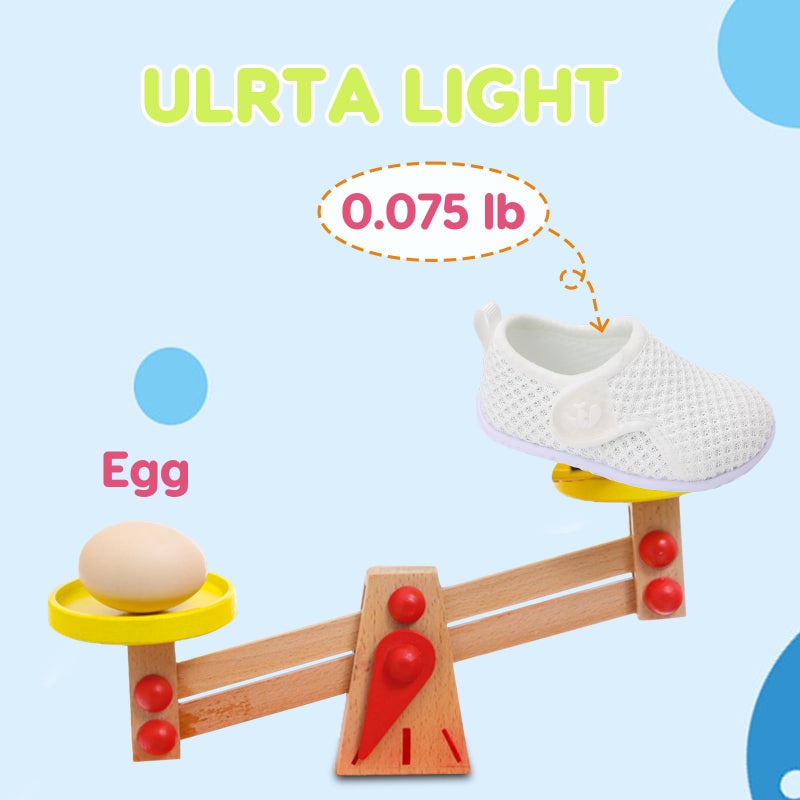 FEETCITY Baby Sneakers Boys Girls Slip On Shoes First Walking Crib Shoes White - Image 5