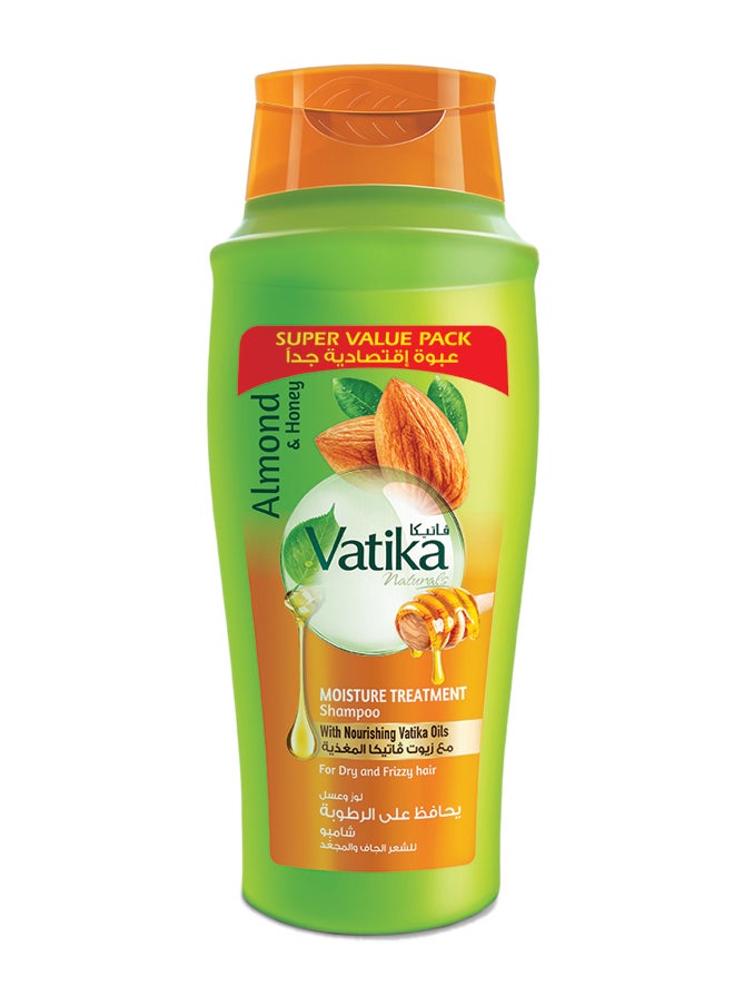 Vatika Naturals Moisture Treatment Shampoo 700 ml | Enriched with Almond & Honey Extracts | For Dry, Frizzy & Coarse Hair | With Nourishing Vatika Oils