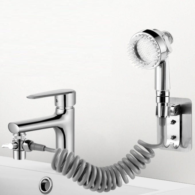 HAND SHOWER HOSE SPRAYER HEAD ATTACHES FAUCET LAUNDRY BATHROOM KITCHEN SPRAY 360 SHAMPOO HEADS SINK TAP WASHBASIN EXTERNAL DOUBLE CONTROL