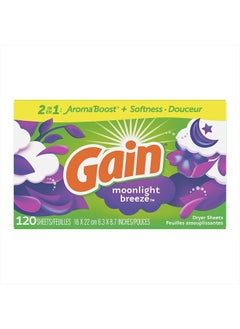 Gain Dryer Sheets, Moonlight Breeze Scent, 120 Count  - Image 1