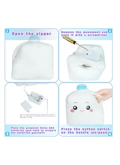 XICEN Baby Plush Toy with Singing Voice Box Cute Lankybox Milky Plush Pillow Home Decoration for Kids Boys Girls  - Image 4