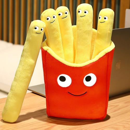 NatureMan Funny Food Stuffed Fries Plush Pillow157inch Fries Plush CushionHamburger Fries Stuffed Pillow Great for Kids Gifts and Home Decor Fries - Image 5