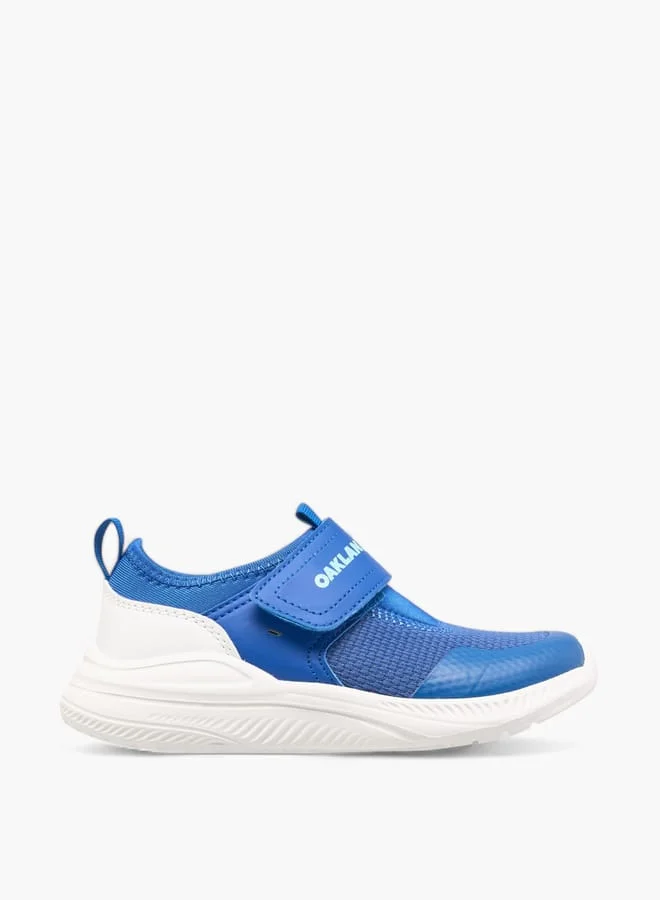 Boys Pull Tab Detail Sports Shoes with Hook and Loop Closure