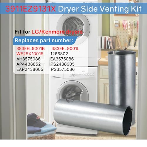 Flngr 3911EZ9131X Upgraded Dryer Venting Kit compatible with LG/Kenmore. replaces 1266802 AH3575086 EA3575086 PS3575086 - Image 3