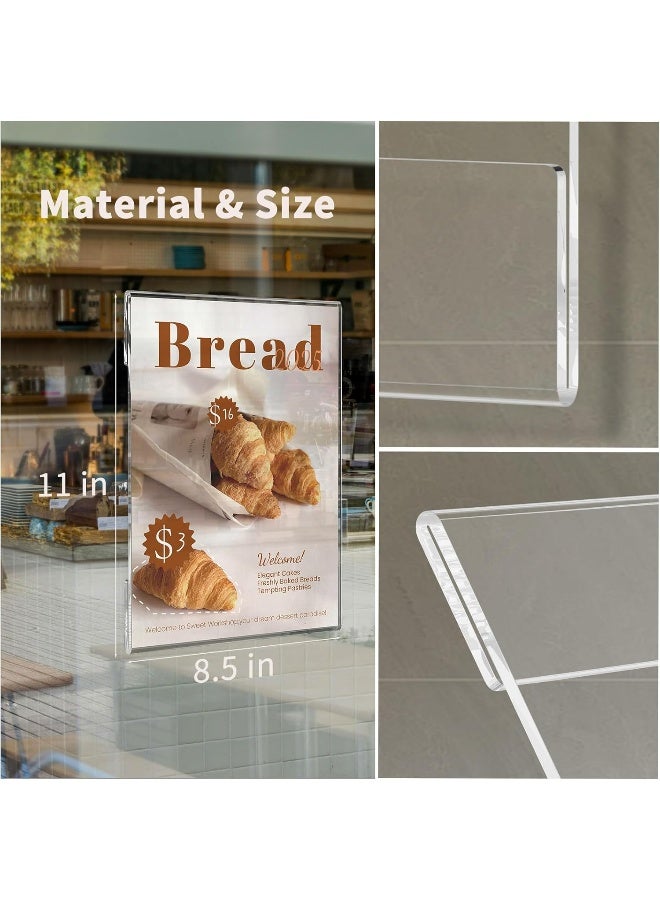 TPGP 8.5X11 Acrylic Wall Sign Holder With 3M Tape, No Drilling - Image 4