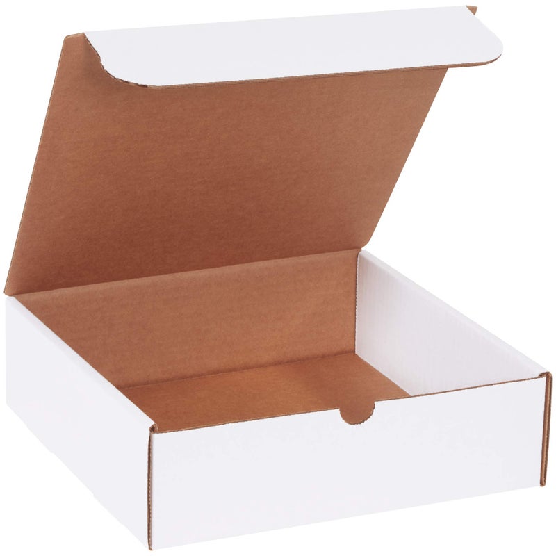 BOX USA BML10103 Literature Mailers 10 x 10 x 3 White Pack of 50 - Image 2