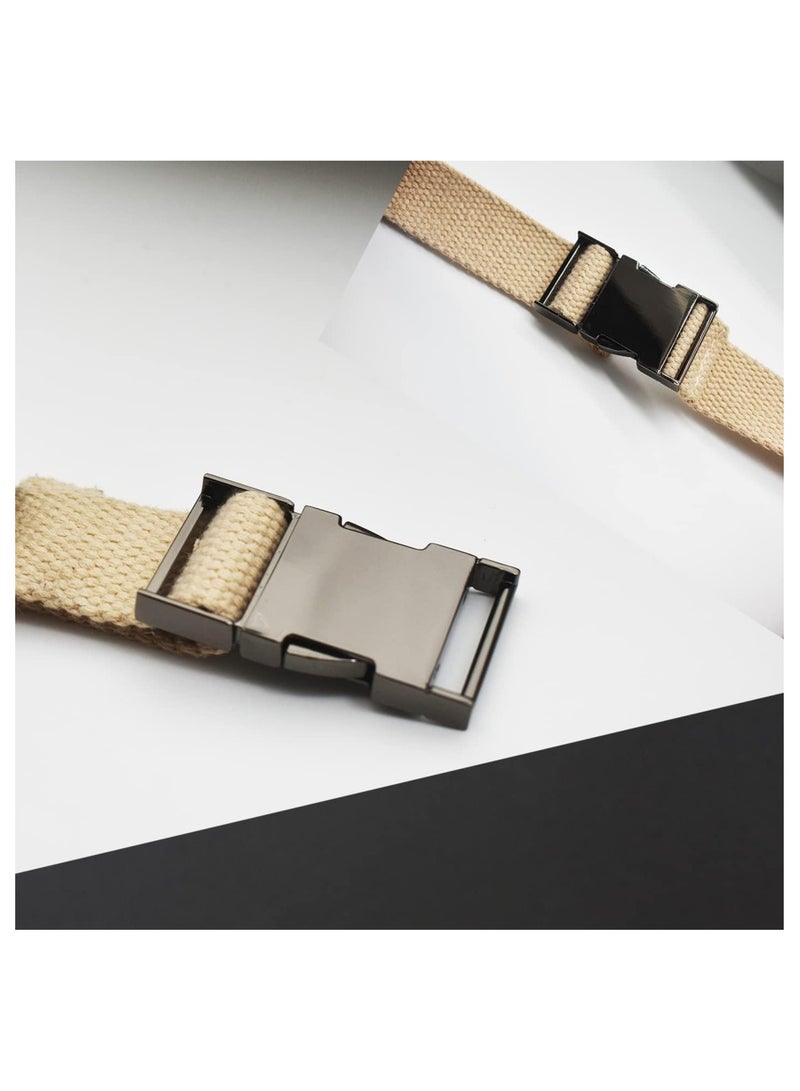 SOLARAE Adjustment buckle Metal Side Release Buckle, Quick Release Single Adjustable Buckle for Straps Webbing Bracelet Backpack Belt, Light Gold - Image 2