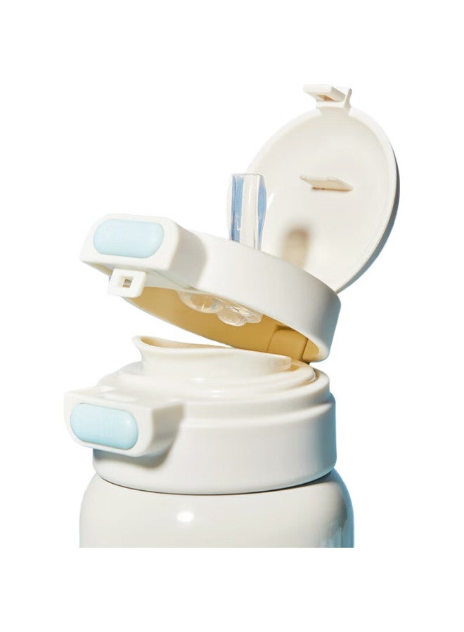 Snoopy Children's Ulated Cup With Straw 316 Food Grade Boys And Girls Double Drinking Cup Elementary School Students' Special Drinking Cup - Coffee - Image 3