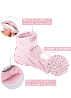 Excefore Moisturizing Heel Gel Socks, Heal Dry Cracked Dead Skin Foot Care Softener Pedicure Spa Set, 4 Pairs  - Image 2
