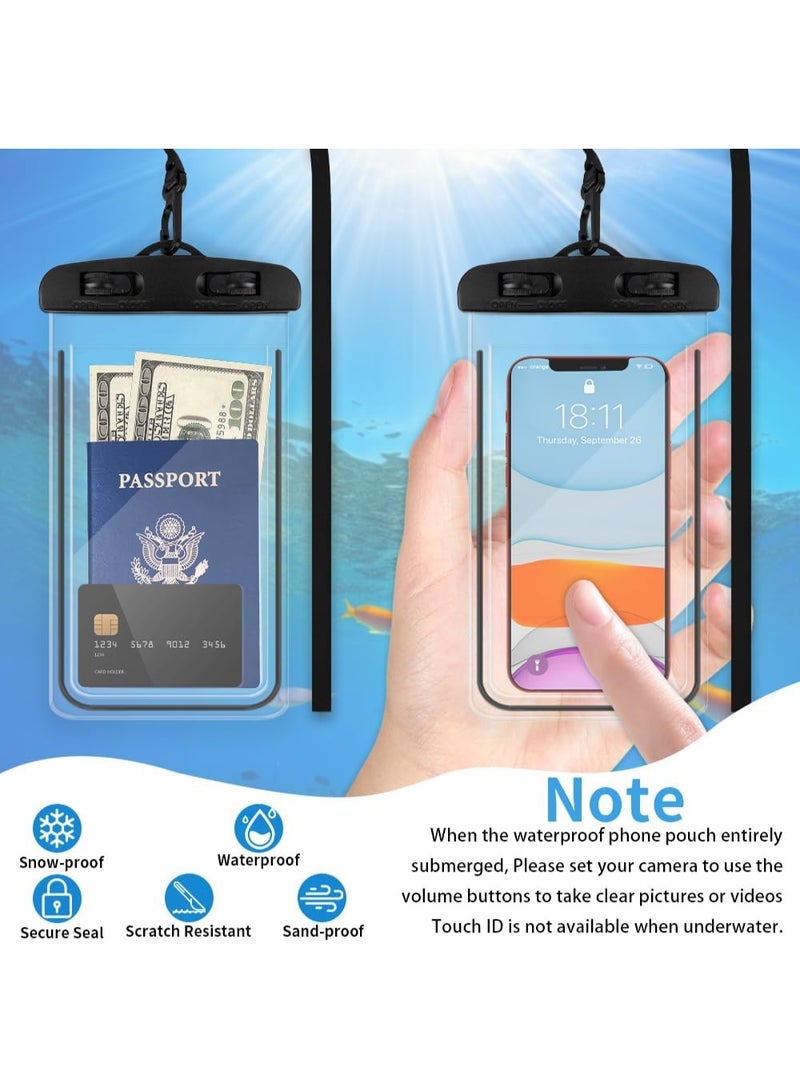Hugifts Waterproof Phone Pouch,Phone Wet Dry Bag Holder Beach Vacation Waterpark Underwater Cruise Essentials Accessories Must Haves Packing List Stuff for Men Women - Image 3