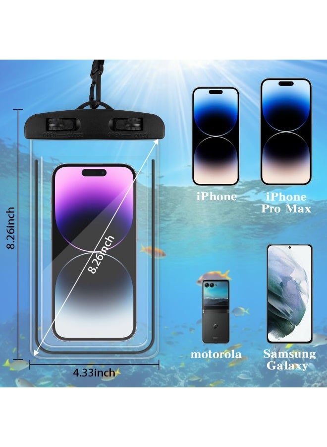 Hugifts Waterproof Phone Pouch,Phone Wet Dry Bag Holder Beach Vacation Waterpark Underwater Cruise Essentials Accessories Must Haves Packing List Stuff for Men Women - Image 2