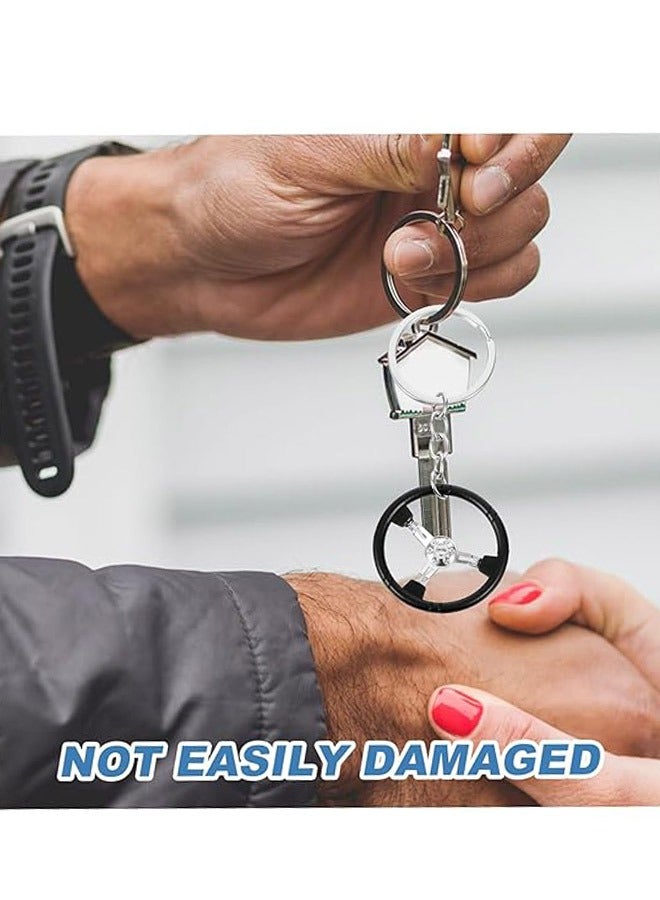 3 قطع من سلسلة مفاتيح عجلة القيادة لتزيين حلقات المفاتيح وديكور المحفظة - Image 4