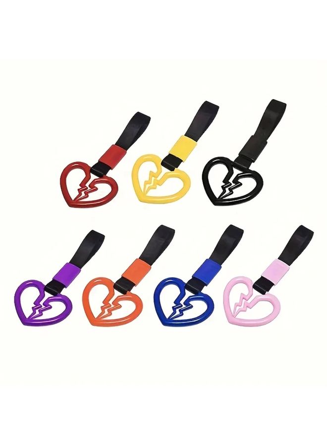 Orange Car Hanger Drift Safety Warning Ring Anti Static Traction Strap Nylon PVC - Image 4