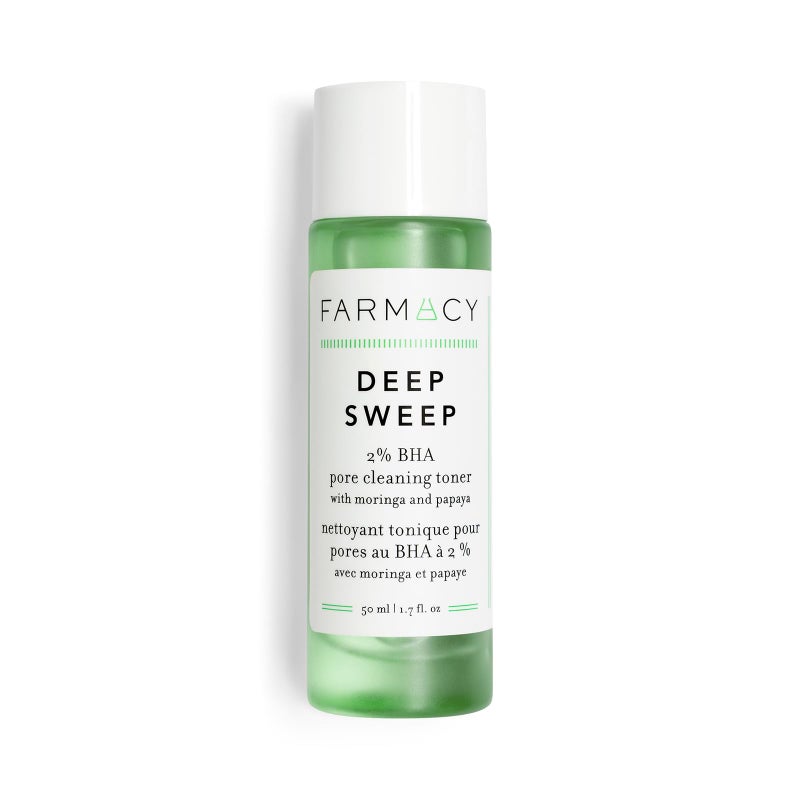 Farmacy 2% Salicylic Acid Toner for Face - Deep Sweep Gentle BHA Exfoliant for Oily Skin - Refines Texture with Papaya Enzymes & Moringa Water for a Healthy-Looking Complexion (50ml) - Image 4